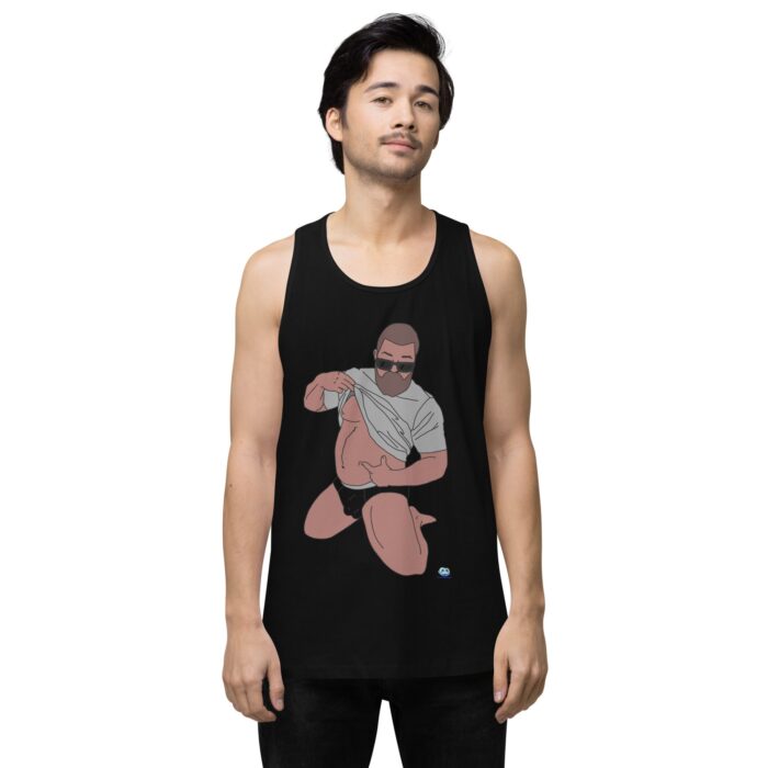 Men’s premium tank top - Belly Pride - Image 2