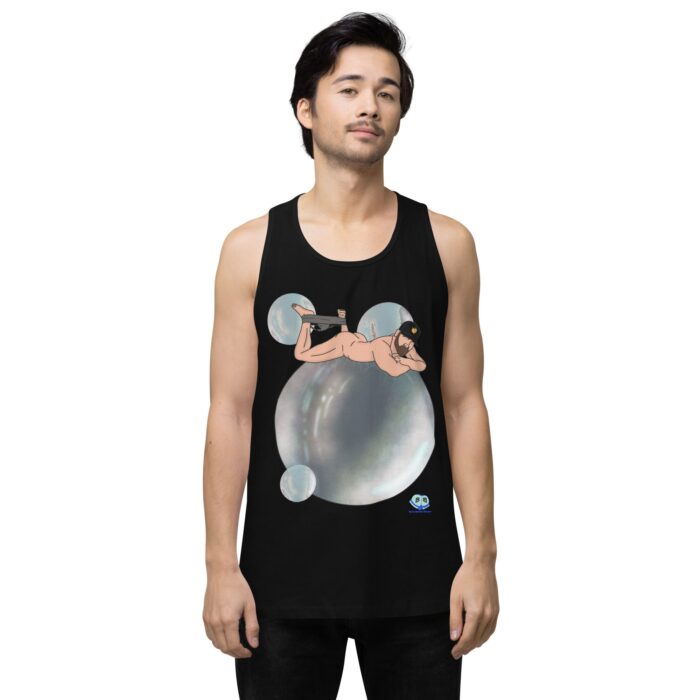 Men’s premium tank top - Bubbles - Image 2