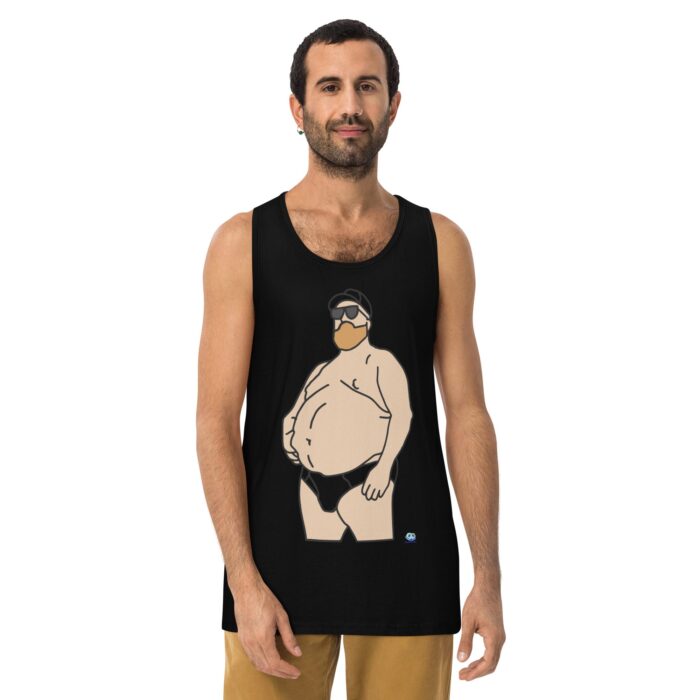 Men’s premium tank top - Chub in Hat - Image 2