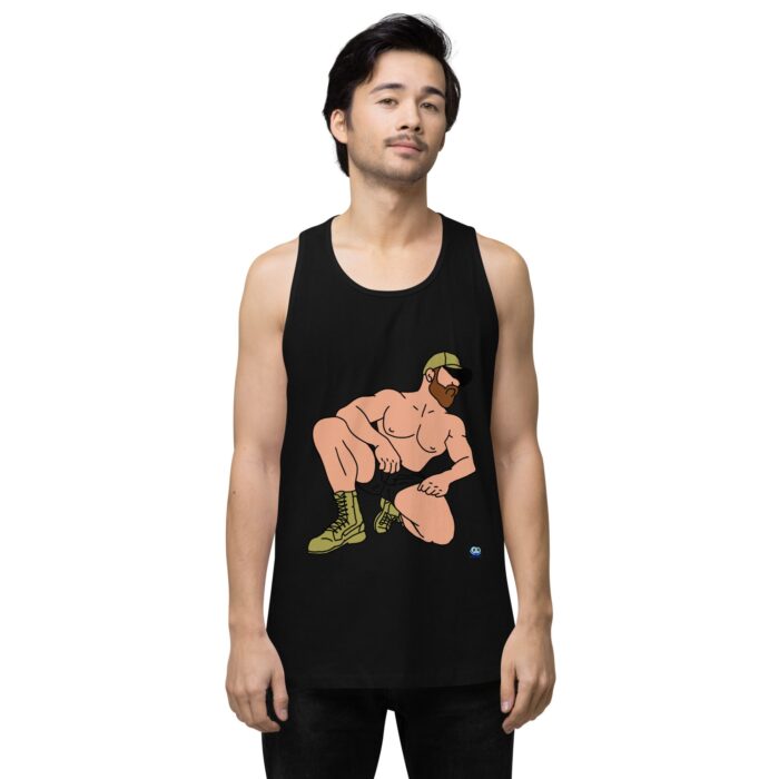 Men’s premium tank top - Combat Boots - Image 2