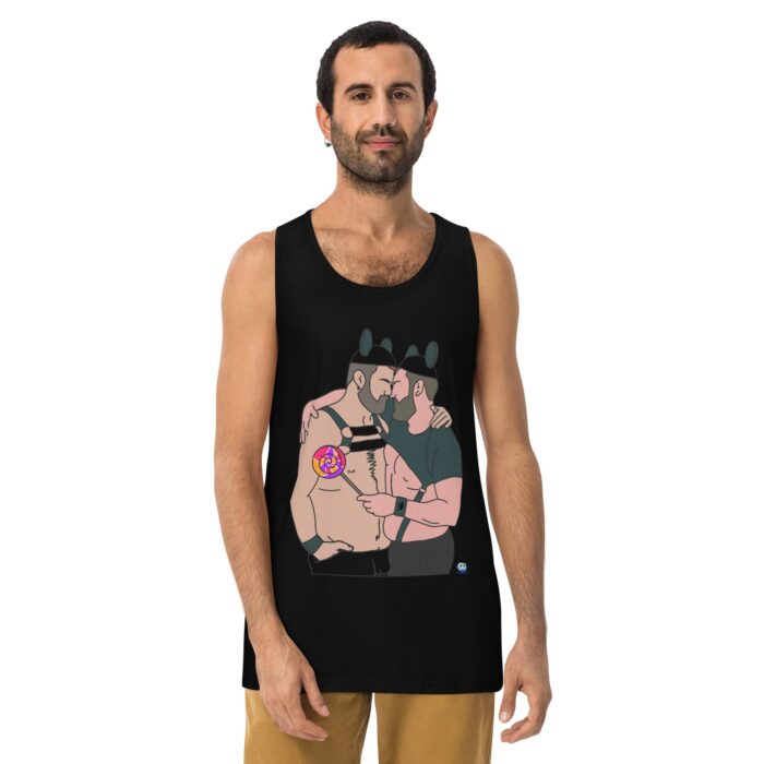 Men’s premium tank top - Disney Couple - Image 2
