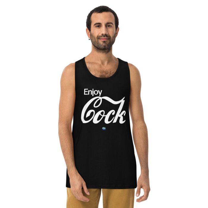 Men’s premium tank top - Enjoy Cock - Image 2