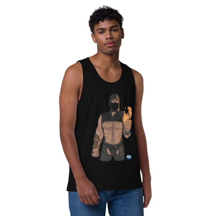 Men’s premium tank top - Finish Him - Image 2