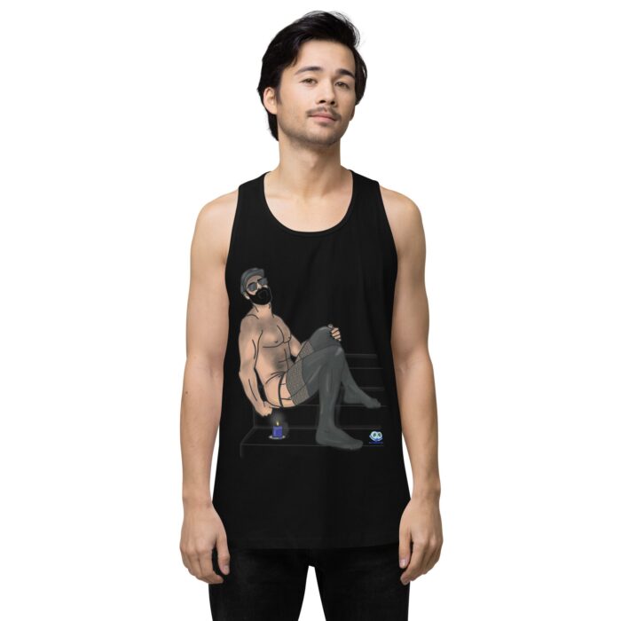 Men’s premium tank top - Leather and Lace - Image 2