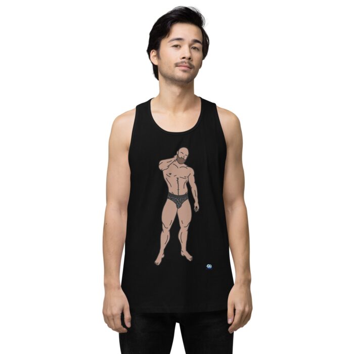 Men’s premium tank top - Leopard Bikini - Image 2
