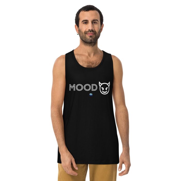 Men’s premium tank top - Mood Devil Emoji - Image 2