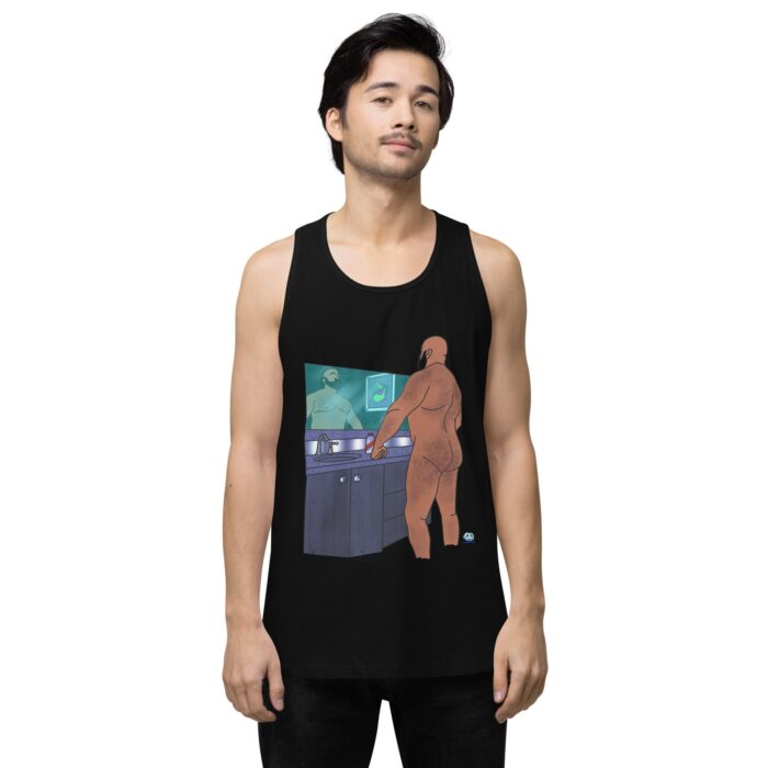 Men’s premium tank top - Morning Routine - Image 2