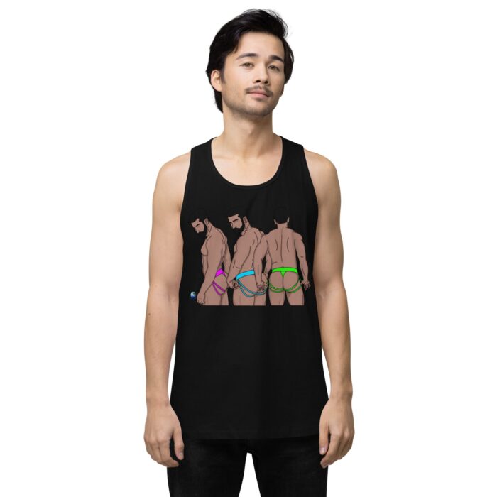 Men’s premium tank top - Neon Jocks - Image 2