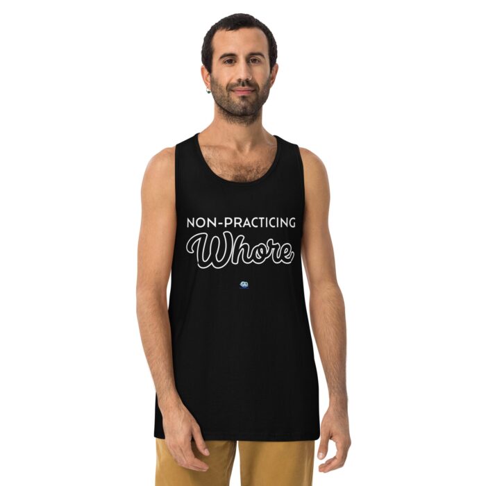Men’s premium tank top - Non Practicing Whore - Image 2