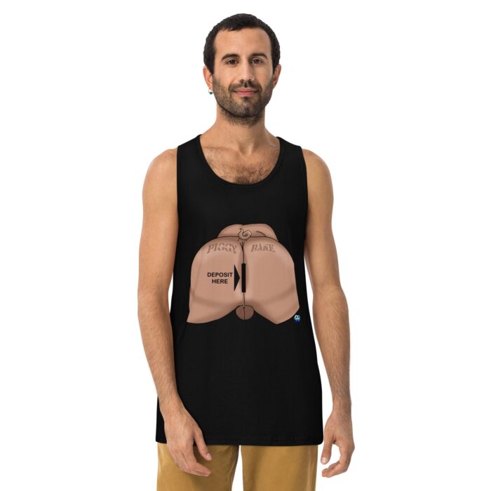 Men’s premium tank top - Piggy Bank - Image 2