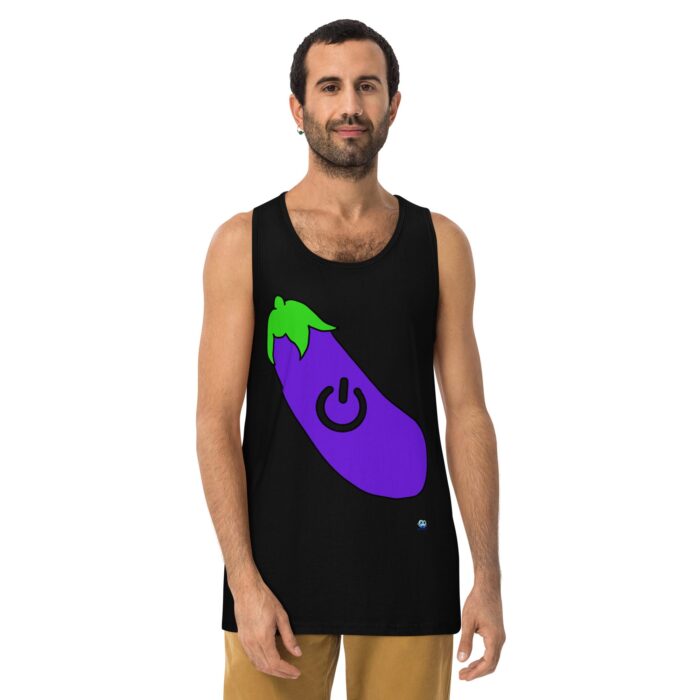 Men’s premium tank top - Power Top / Eggplant - Image 2