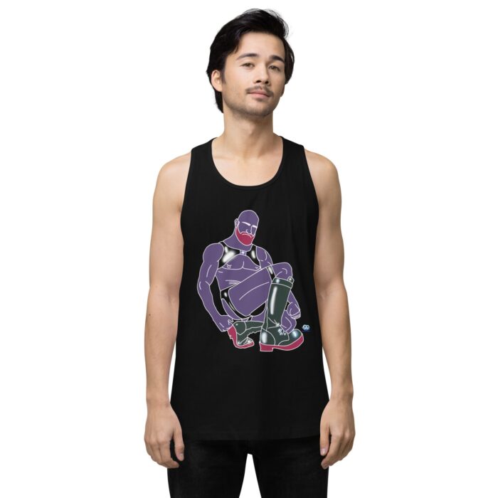 Men’s premium tank top - Rubber Daddy - Image 2