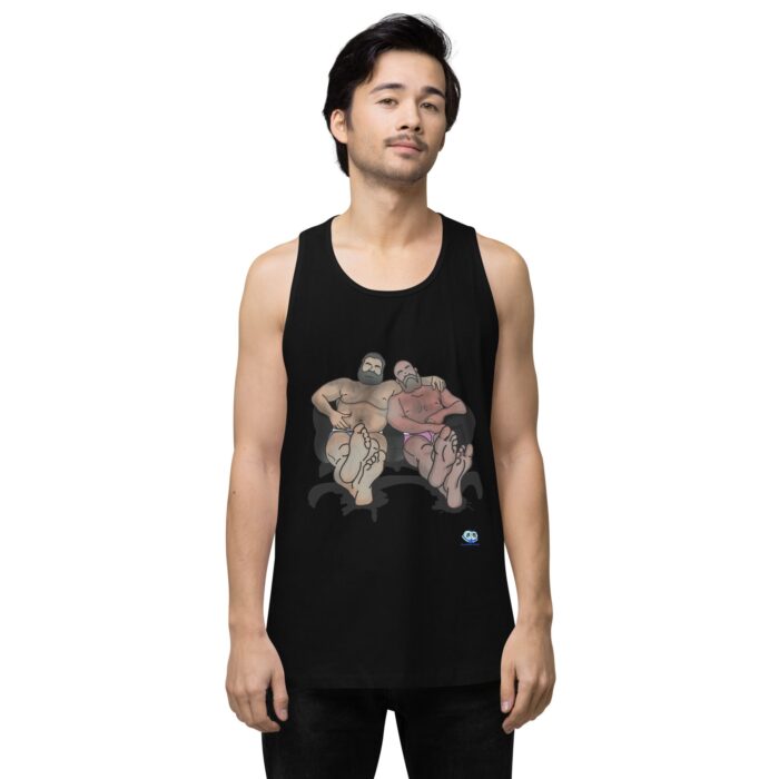 Men’s premium tank top - Staying In - Image 2