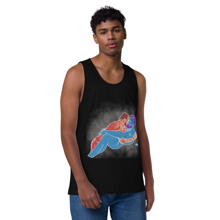 Men’s premium tank top - Steam - Image 2