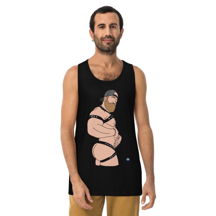 Men’s premium tank top - Straps - Image 2