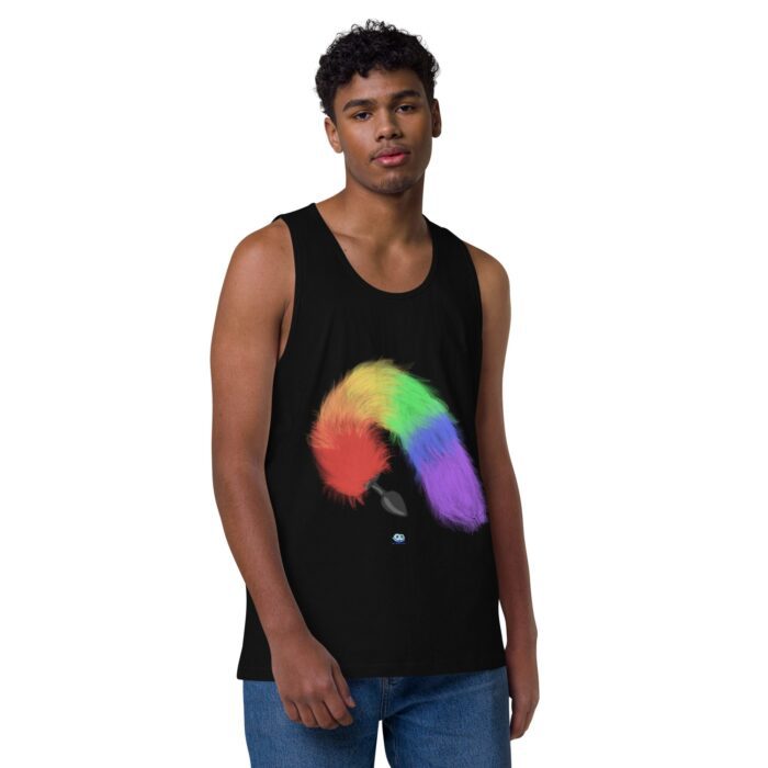 Men’s premium tank top - Tails - Image 2