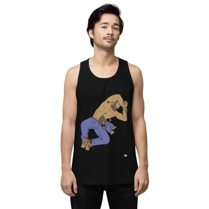 Men’s premium tank top - Teddy Bear Snuggles - Image 2