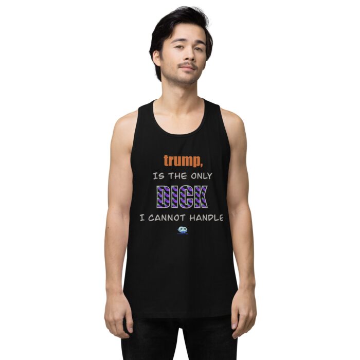Men’s premium tank top - trump is a dick - Image 2