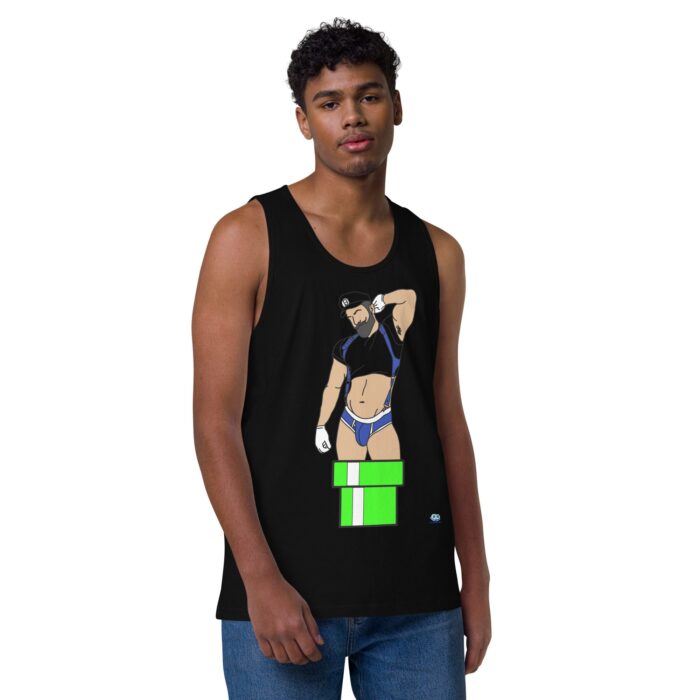 Men’s premium tank top - Warp Pipe Dreams - Image 2