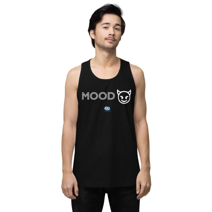 Men’s premium tank top - Mood Horny Devil Emoji