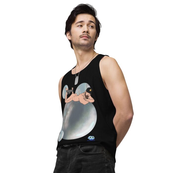Men’s premium tank top - Bubbles - Image 5