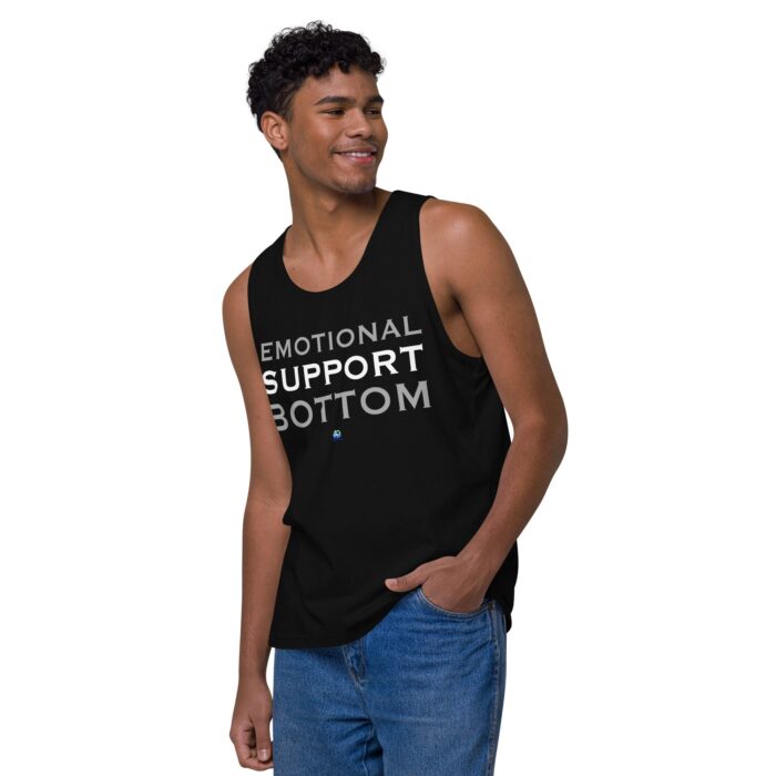 Men’s premium tank top - Emotional Support Bottom - Image 4