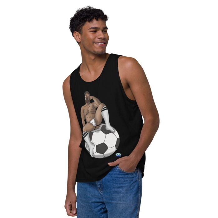 Men’s premium tank top - Futbal / Soccer - Image 4
