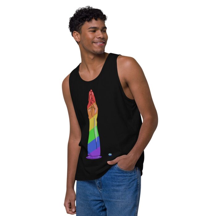 Men’s premium tank top - Handy Stripes - Image 4
