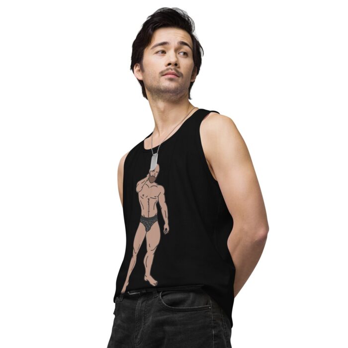 Men’s premium tank top - Leopard Bikini - Image 5