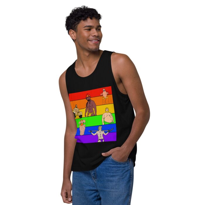 Men’s premium tank top - Pride Rows - Image 3