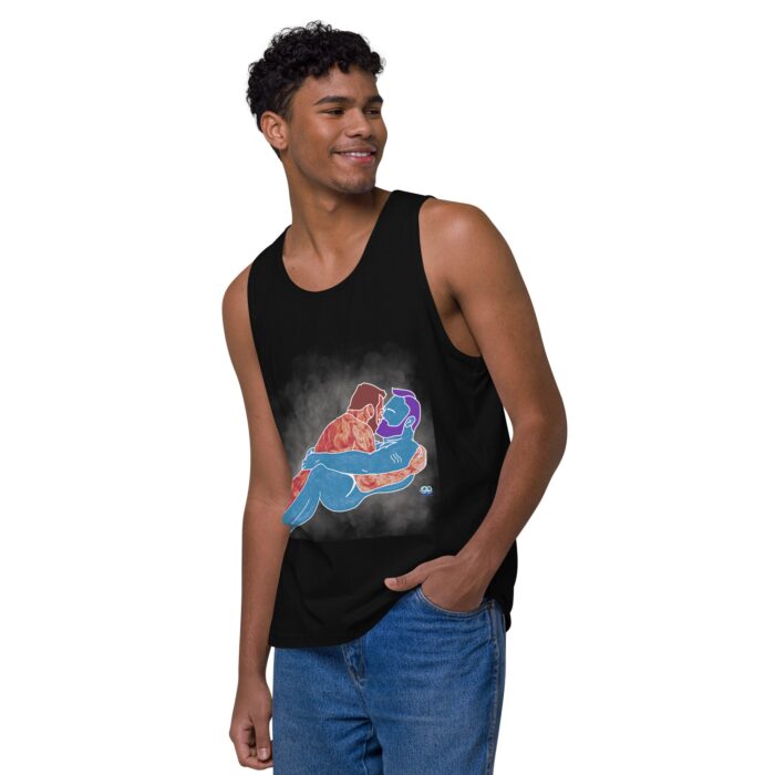 Men’s premium tank top - Steam - Image 4