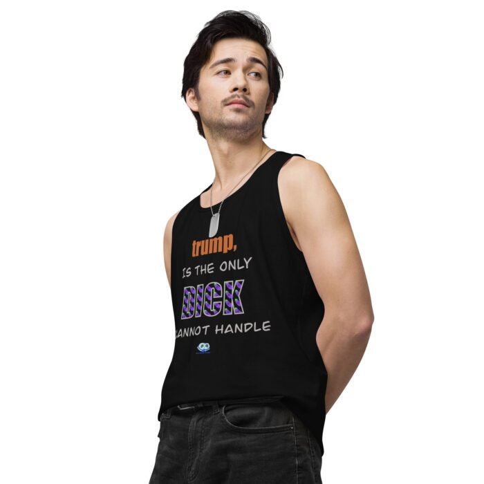 Men’s premium tank top - trump is a dick - Image 5
