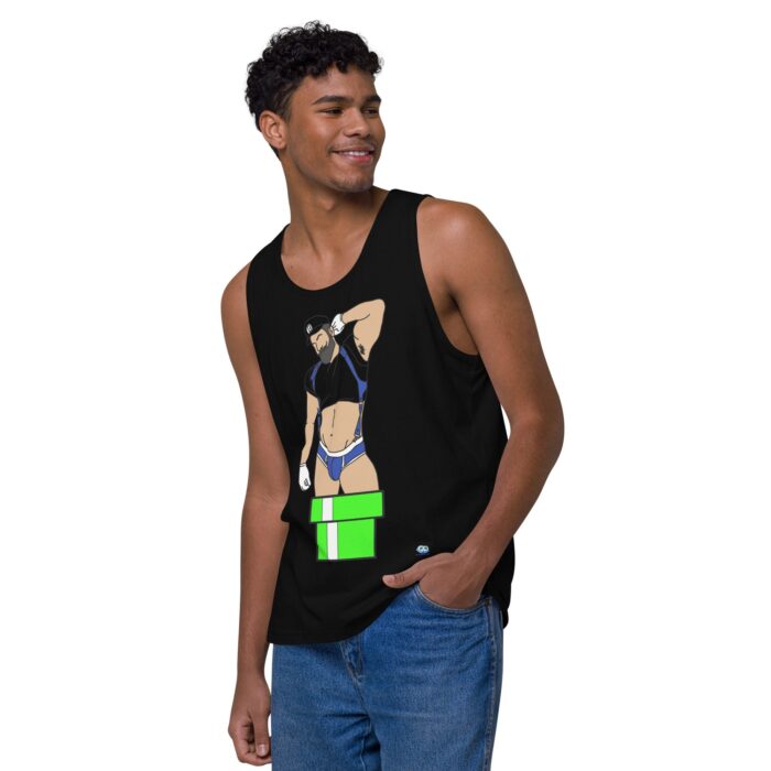 Men’s premium tank top - Warp Pipe Dreams - Image 4