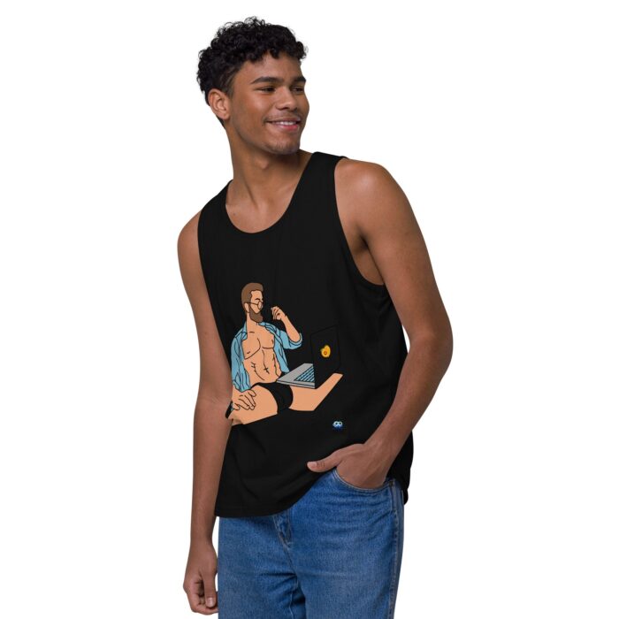 Men’s premium tank top - Work from Home - Image 4