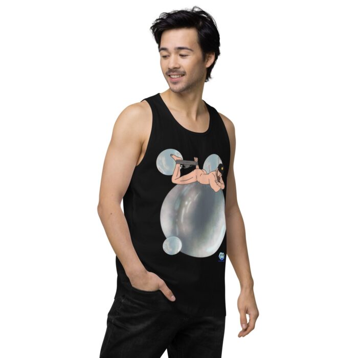 Men’s premium tank top - Bubbles - Image 4