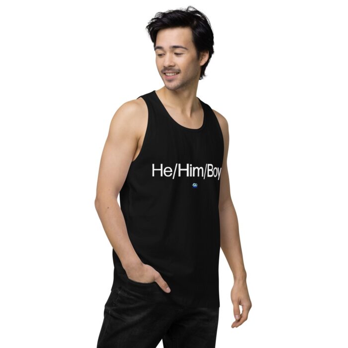 Men’s premium tank top - He/Him/Boy - Image 4