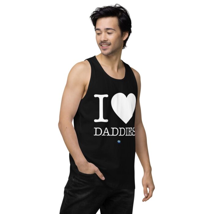 Men’s premium tank top - I Heart Daddies - Image 4