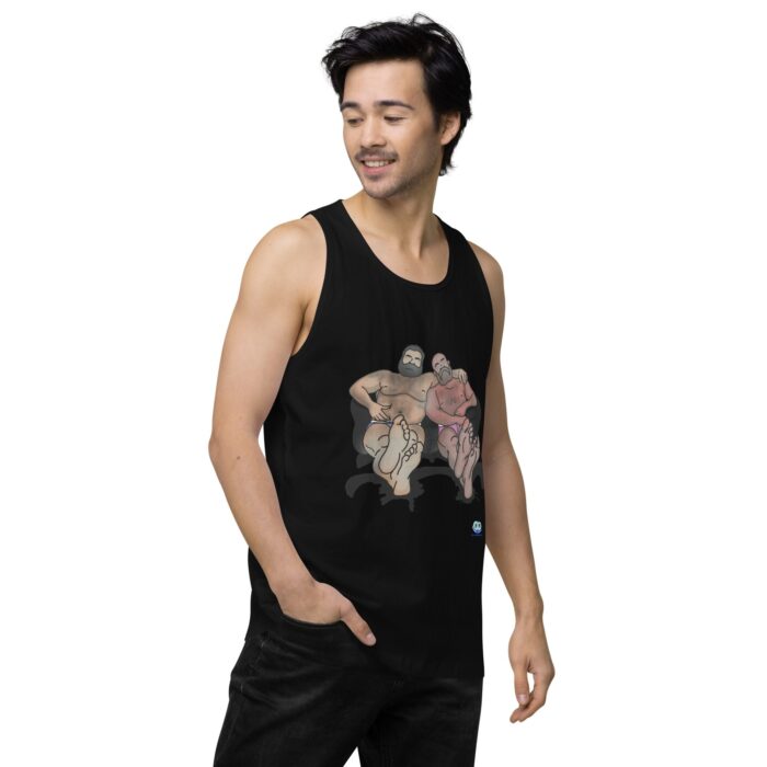Men’s premium tank top - Staying In - Image 4
