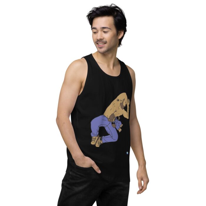Men’s premium tank top - Teddy Bear Snuggles - Image 4