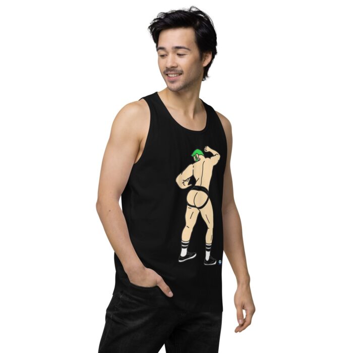 Men’s premium tank top - Up Against The Wall - Image 4