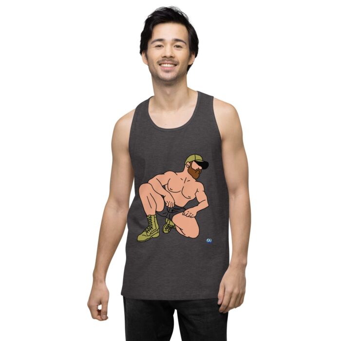 Men’s premium tank top - Combat Boots - Image 11