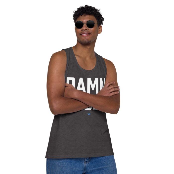 Men’s premium tank top - Damn Daddy - Image 19