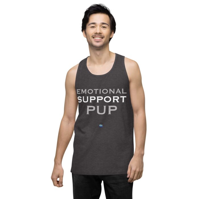 Men’s premium tank top - Emotional Support Pup - Image 11