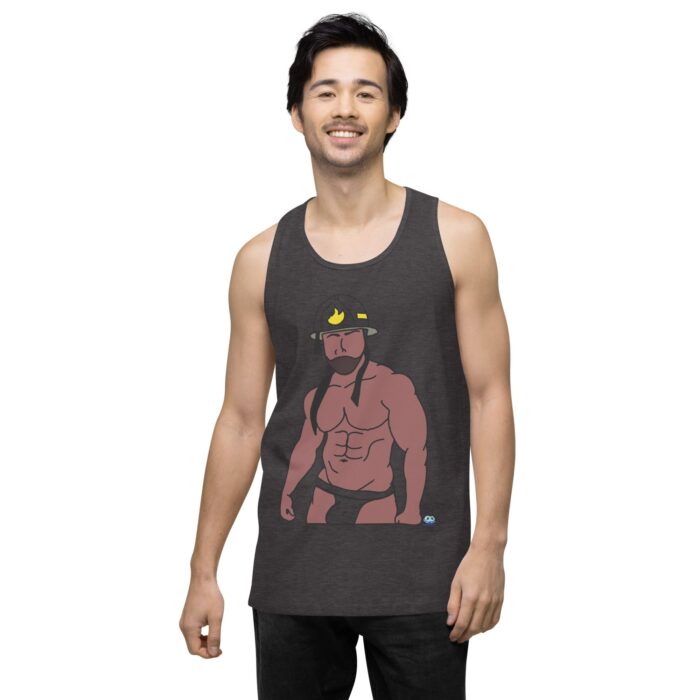 Men’s premium tank top - Fireman - Image 23