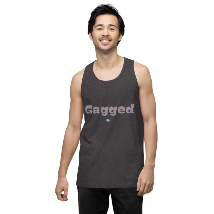 Men’s premium tank top - Gagged - Image 23