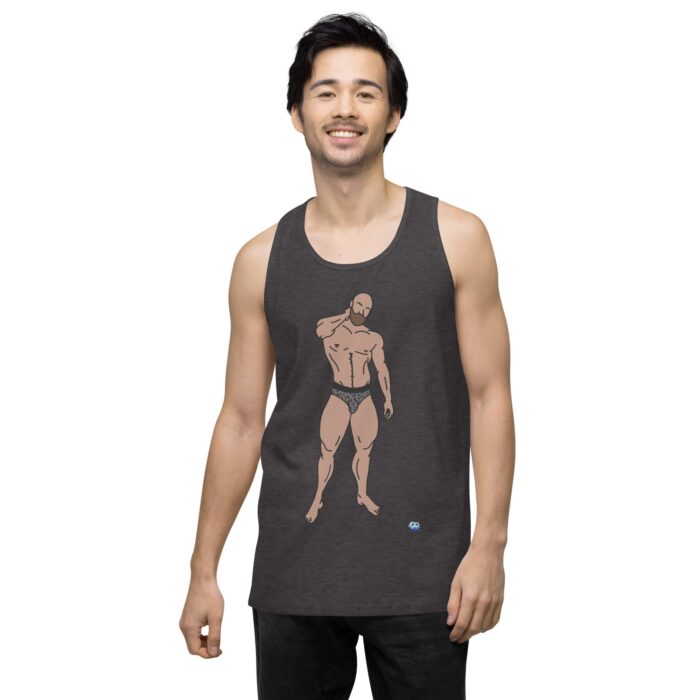Men’s premium tank top - Leopard Bikini - Image 23