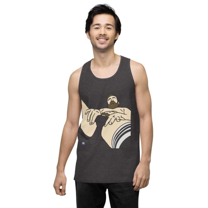 Men’s premium tank top - Peekaboo Bush - Image 23