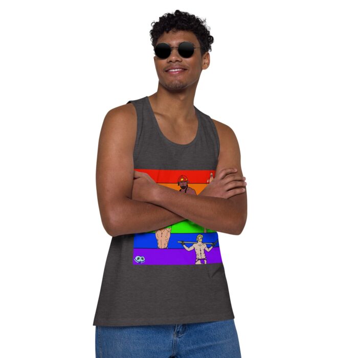 Men’s premium tank top - Pride Rows - Image 18
