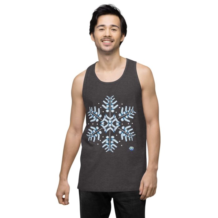 Men’s premium tank top - Snowflake - Image 10