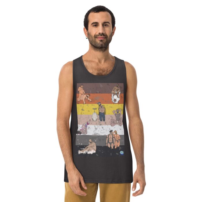 Men’s premium tank top - Bear Collage - Image 10